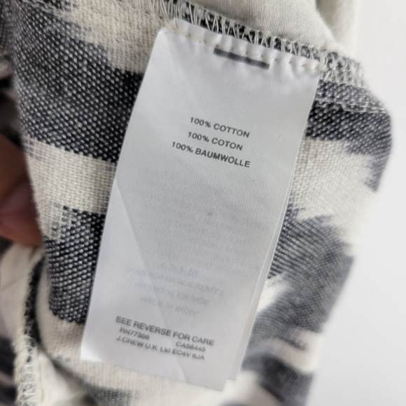 J.Crew Seaside Ikat Boho Print High Waist Pull On Cotton Jogger Pants - Picture 13 of 14